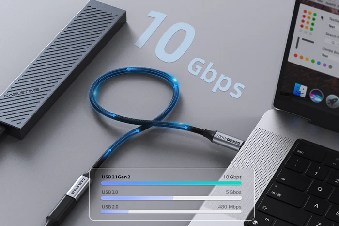 Cáp mở rộng USB-C (Male/Female) 100w 3.1 Gen 2 dài 0.5M CU21E